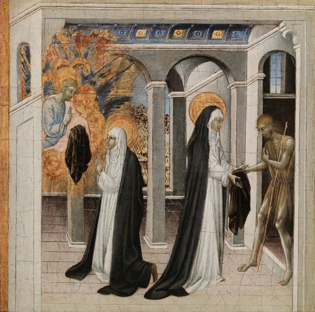Giovanni di Paolo - St. Catherine of Siena and the Beggar