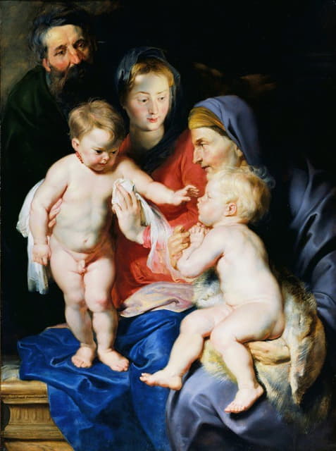 Peter Paul Rubens - The Holy Family with Saint Elizabeth and Saint John the Baptist