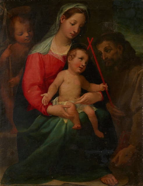 圣母子与婴儿圣约翰和圣方济各