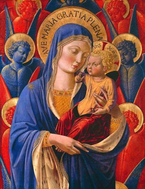 Benozzo Gozzoli - Virgin and Child with Angels