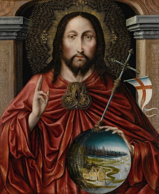Flemish School - Christ As Salvator Mundi