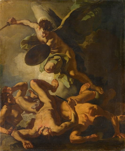 Francesco Solimena - Saint Michael expelling the Rebel Angels