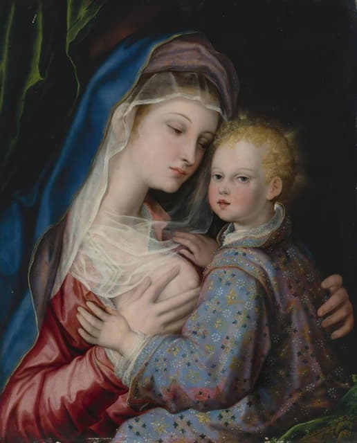 Giovan Bernardo Lama - Madonna And Child