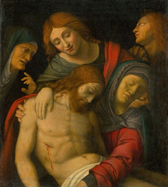 After Giovanni Francesco Caroto - Mourning of Christ