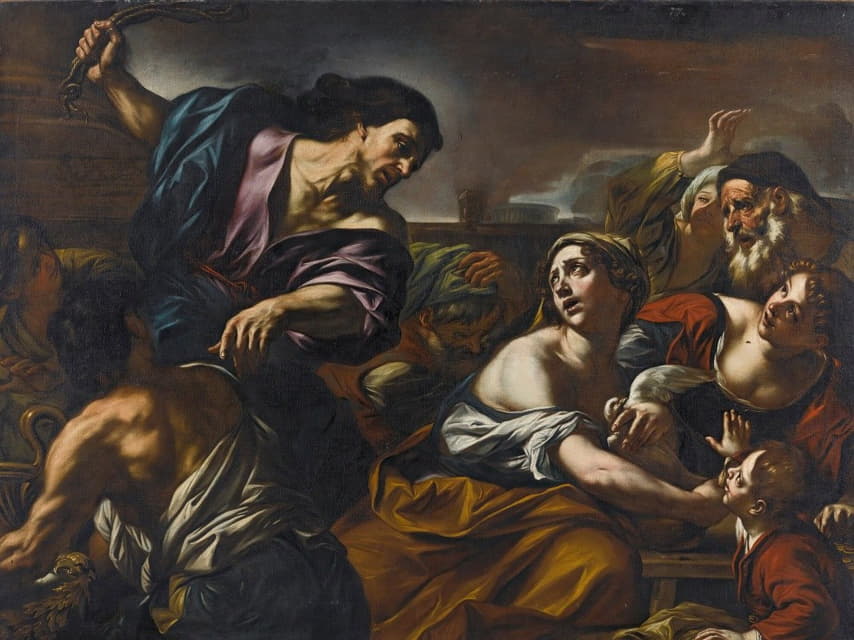 Giovan Battista Beinaschi - The Expulsion From The Temple