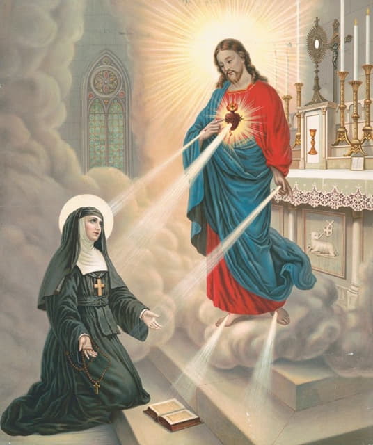 Langan & Bro. - The apparition of our Lord to blessed Margaret Mary Alacoque