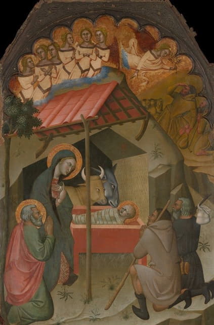 Bartolo di Fredi - The Adoration of the Shepherds