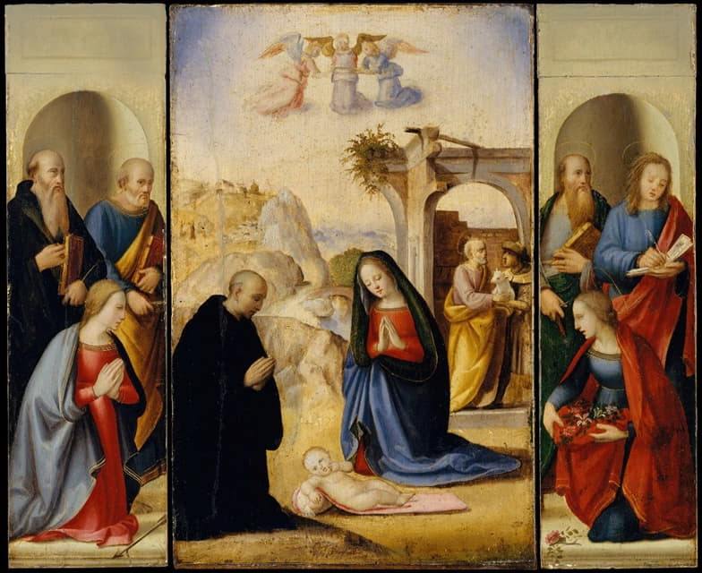 Ridolfo Ghirlandaio - The Nativity with Saints