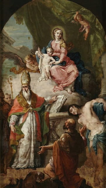Agostino Ugolini - Virgin and Child with Saints
