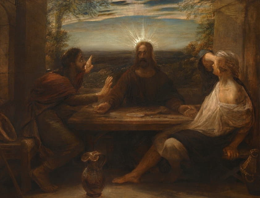 John Linnell - The Supper At Emmaus