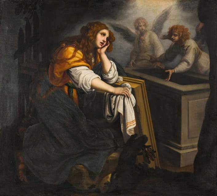 Giovanni Biliverti - Mary Magdalene at the tomb, with two angels