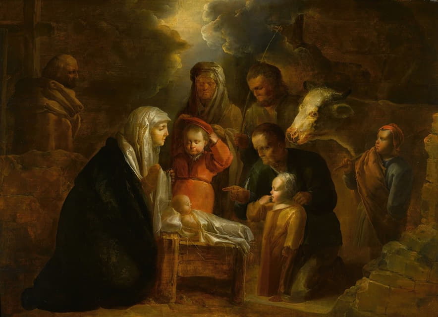 Jan van der Venne - The Adoration of the Shepherds