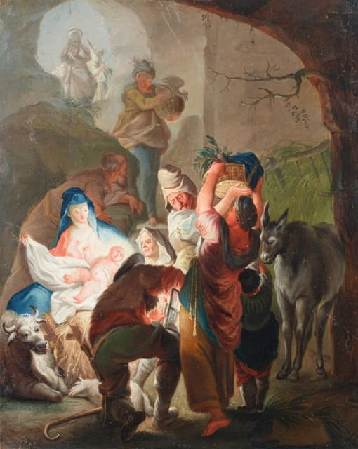 After Johanna Evangelista Holzera - Adoration of the Shepherds