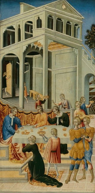 Giovanni di Paolo - Salome Asking Herod for the Head of Saint John the Baptist