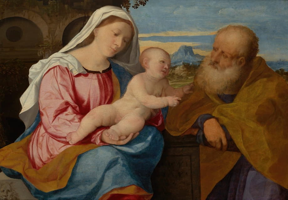 Jacopo Palma Il Vecchio - The Holy Family