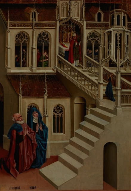 圣母玛利亚在圣殿中的展示——来自Marienfeld的祭坛面板