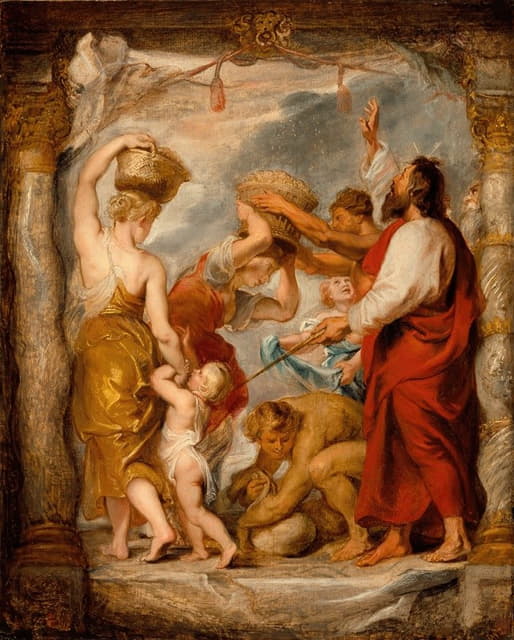 Peter Paul Rubens - The Israelites Gathering Manna in the Desert