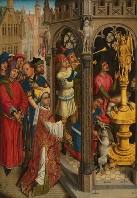 Aert van den Bossche - Augustine Sacrificing to an Idol of the Manichaeans