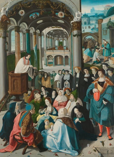 Aertgen Claesz van Leyden - The Calling of Saint Anthony