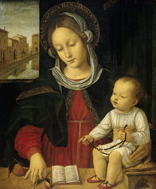 Borgognone - Madonna and Child