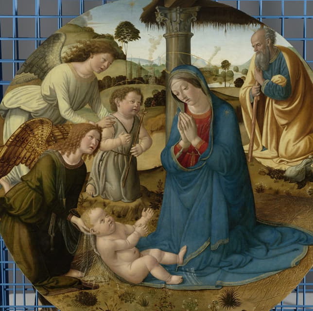 Cosimo Rosselli - The Adoration of the Christ Child