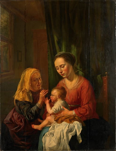 Dirk van Hoogstraten - Virgin and Child with St Anne