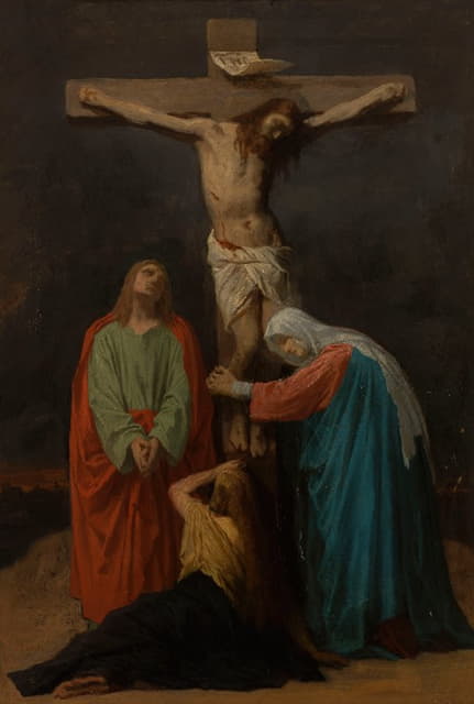 基督在十字架上，耶稣被钉在十字架上