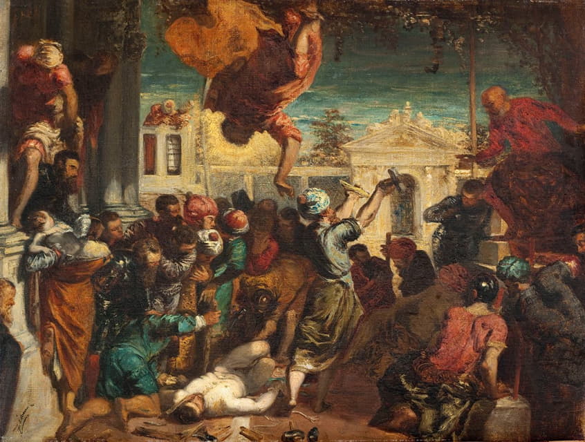Félix Ziem - Le miracle de l’esclave, copie d’après Tintoret ou Le martyre de Saint-Marc