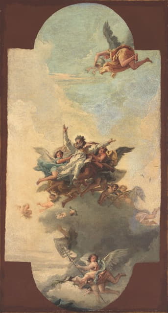 Giovanni Domenico Tiepolo - The apotheosis of a pope and martyr