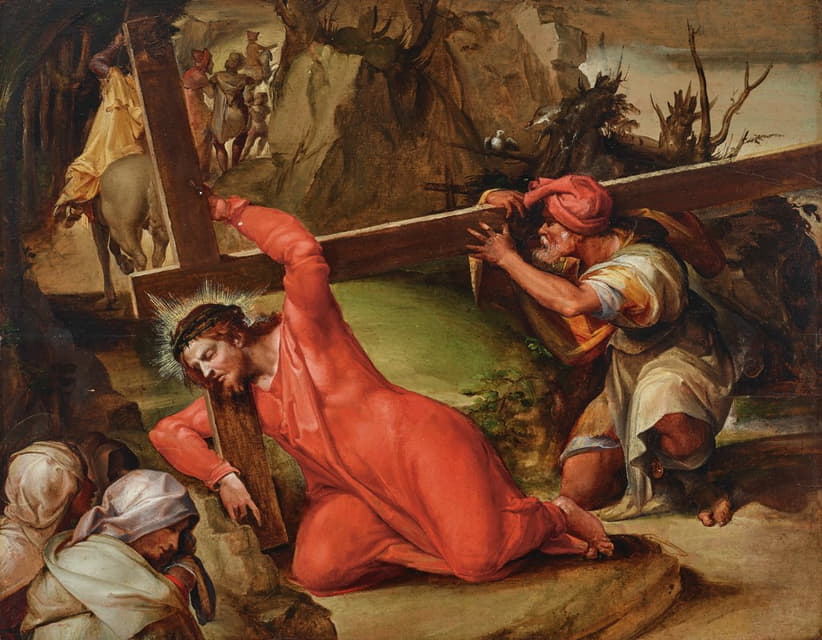 Nosadella (Giovanni Francesco Bezzi) - Christ Carrying the Cross