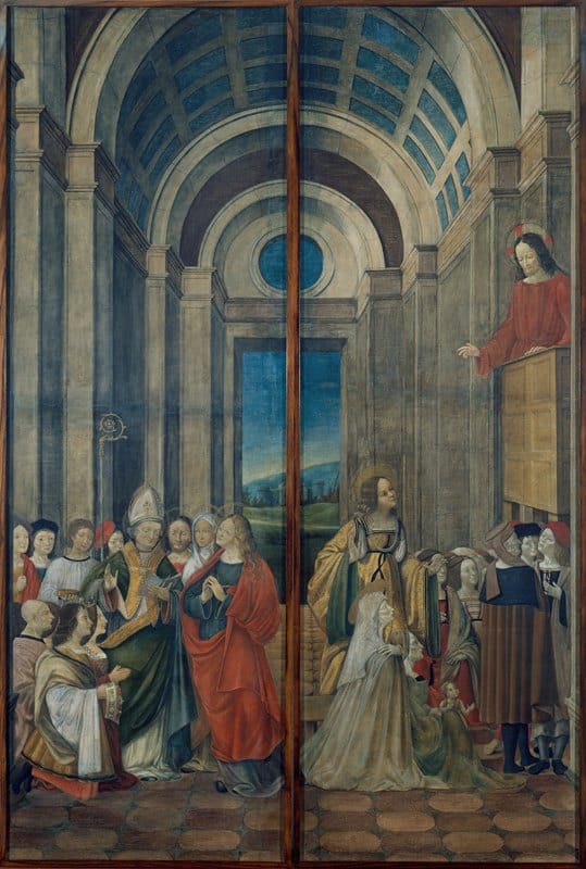 Alvise Donati - Mary Magdalene, Martha, Lazarus and Maximinus Worshipped by the Prince and Princess of Provence and Mary Magdalene Listening to Christ’s Sermon