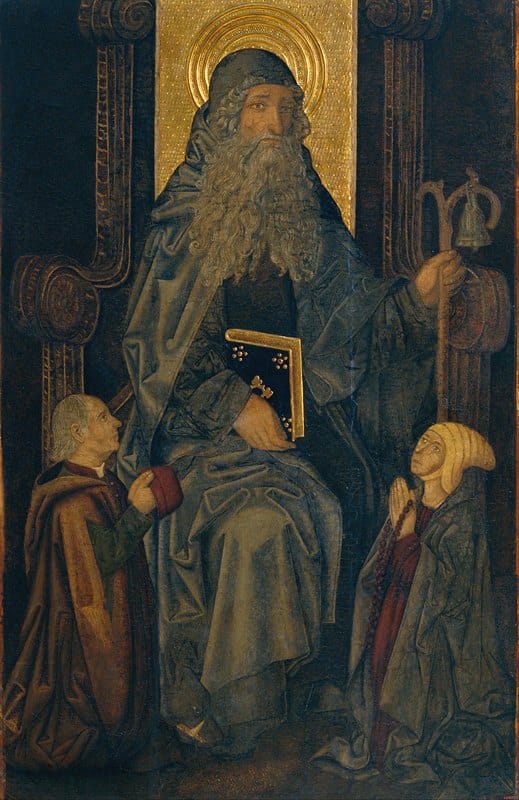 Martín Bernat - Saint Anthony the Abbot and Donors