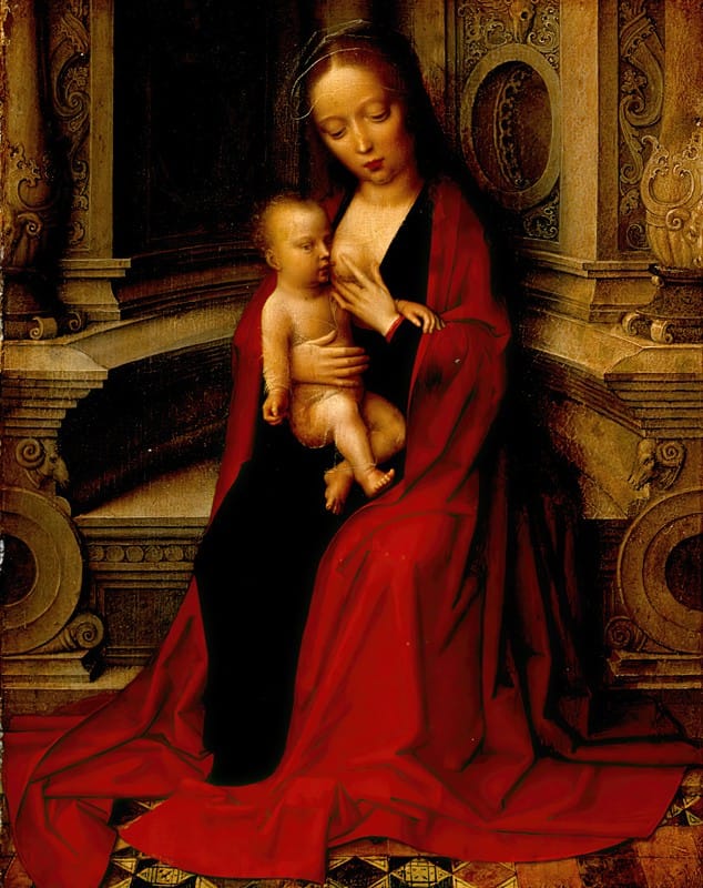 Adriaen Isenbrandt - The Virgin Nursing the Christ Child