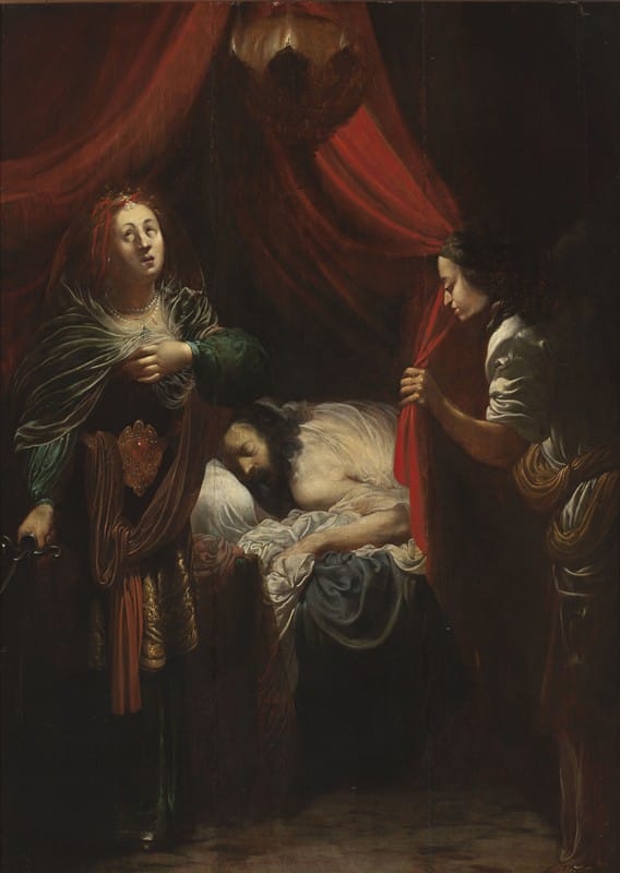 Anonymous - Judith in the tent of Holofernes (Judith 13-4-6)