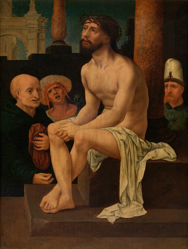 Jan Gossaert - Christ Sitting on the Cold Stone