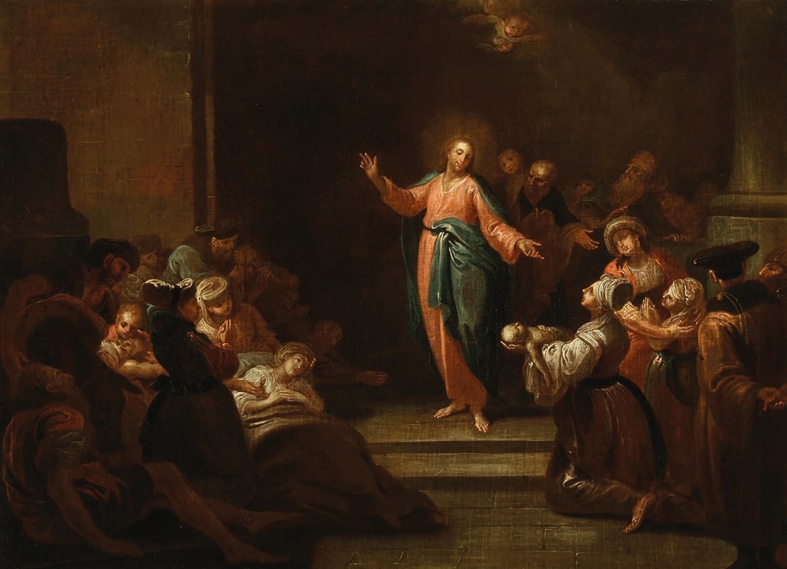 Johann Josef Karl Henrici - Christ raising a child from death
