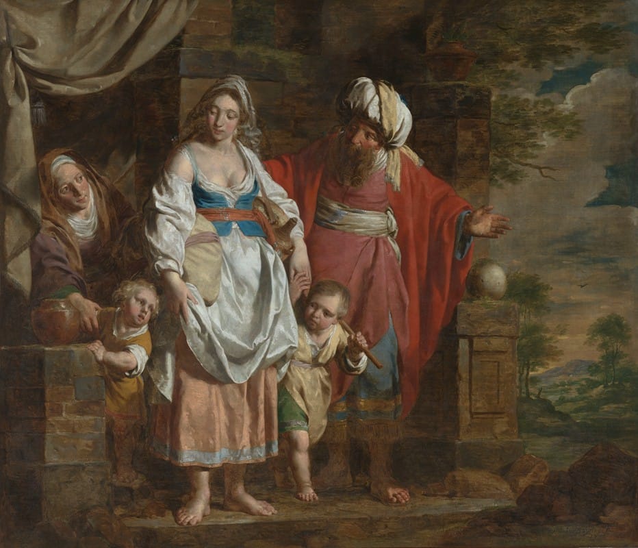 Pièrre Joseph Verhaghen - Abraham Casting Out Hagar and Ishmael