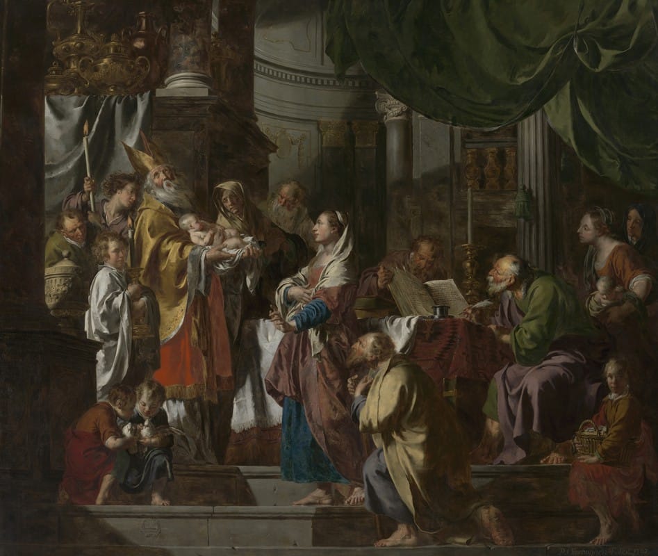 Pieter Jozef Verhaghen - De presentatie van Jezus in de tempel