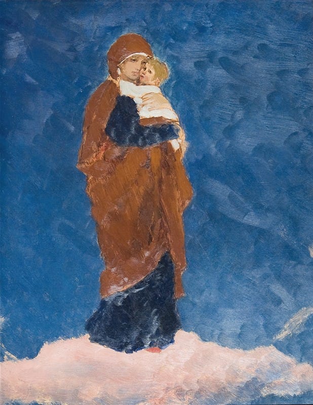 Victor Mikhailovich Vasnetsov - Virgin Mary, study