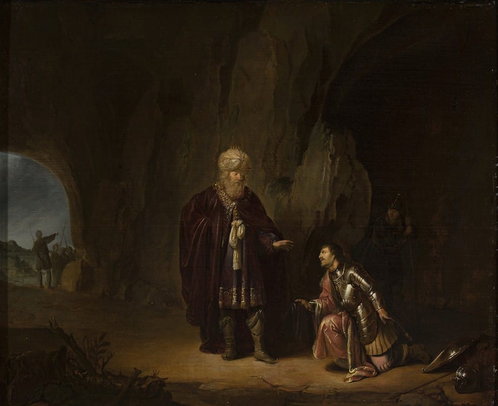 Willem de Poorter - Saul and David in the cave of En-Gedi