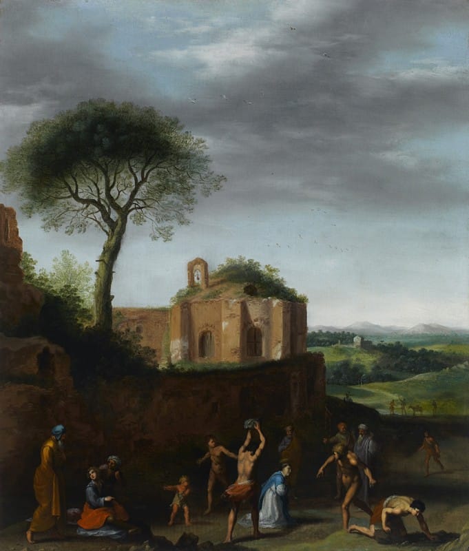 Cornelis van Poelenburgh - The Martyrdom of Saint Stephen