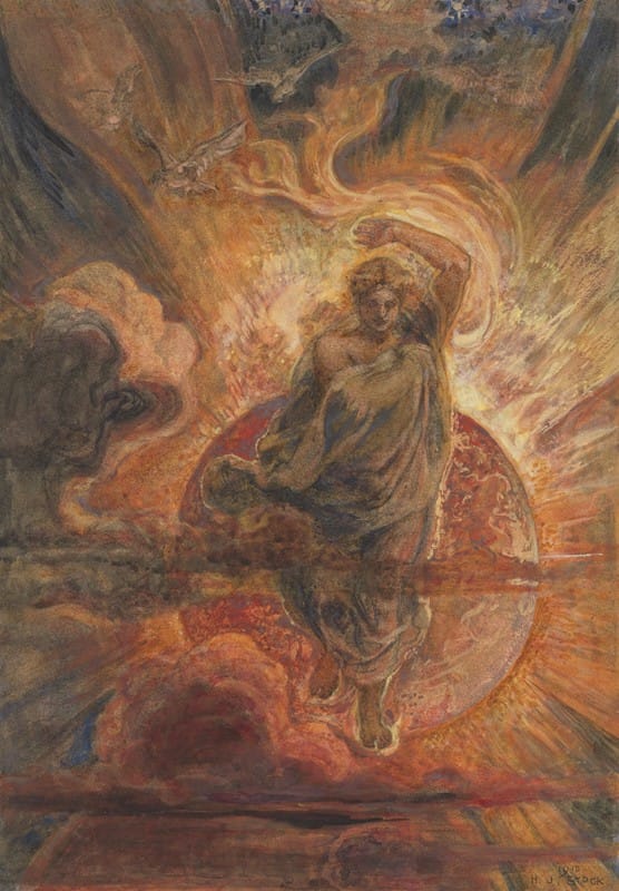 Henry John Stock - ‘And I saw an angel standing in the sun’ (Rev. 19-17)