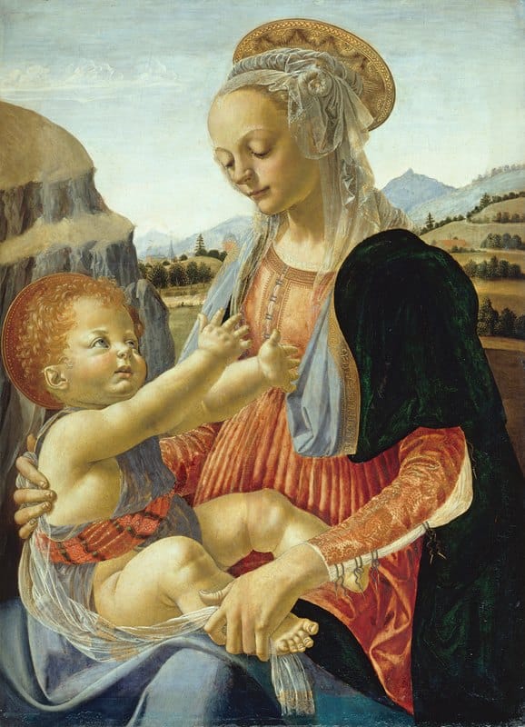 Andrea del Verrocchio - Virgin with the Seated Child