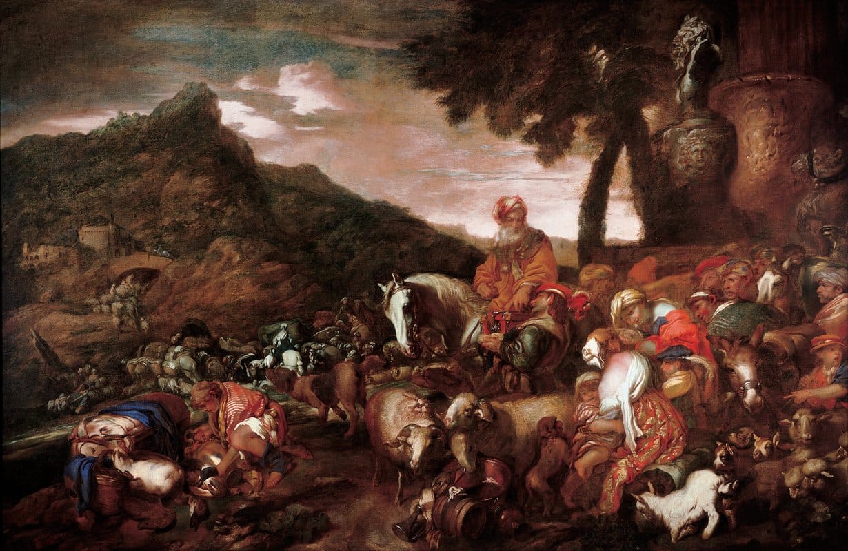 Giovanni Benedetto Castiglione - Journey of the Family of Abraham