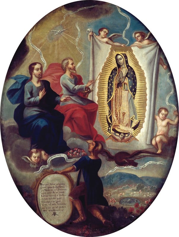 Joaquín Villegas - The Eternal Father Painting the Virgin of Guadalupe
