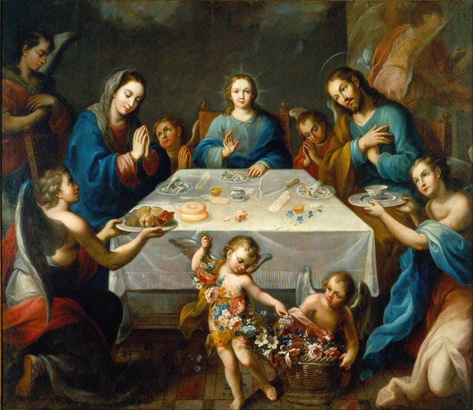 José de Alcíbar - The Blessing of the Table