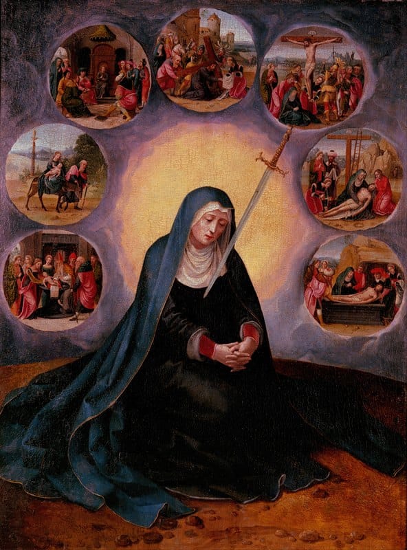 Master of the Female Half-Lengths - Virgin of the Seven Sorrows