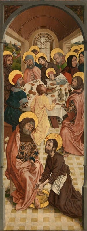 Anonymous - Christ Washing the Feet of the Apostles and Last Supper