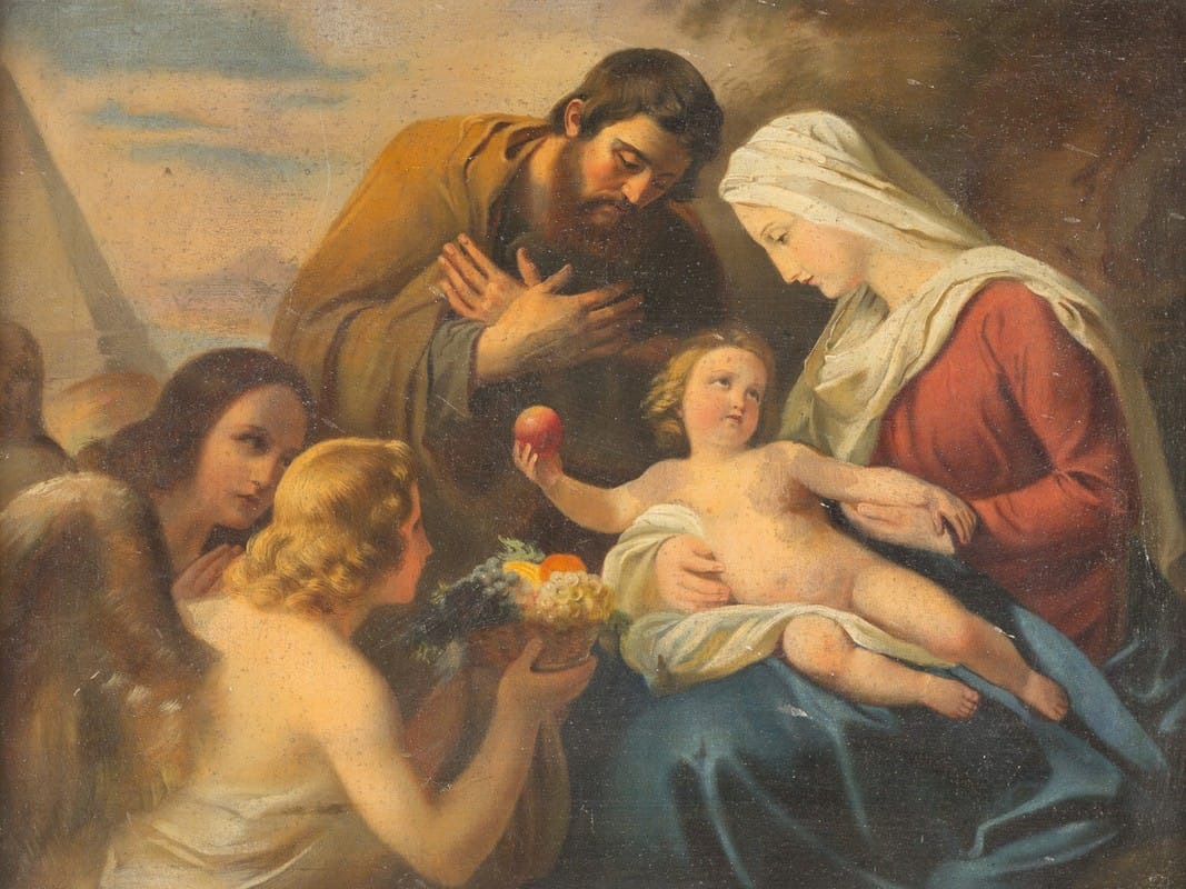 Austrian School - Adoration of the Holy Family