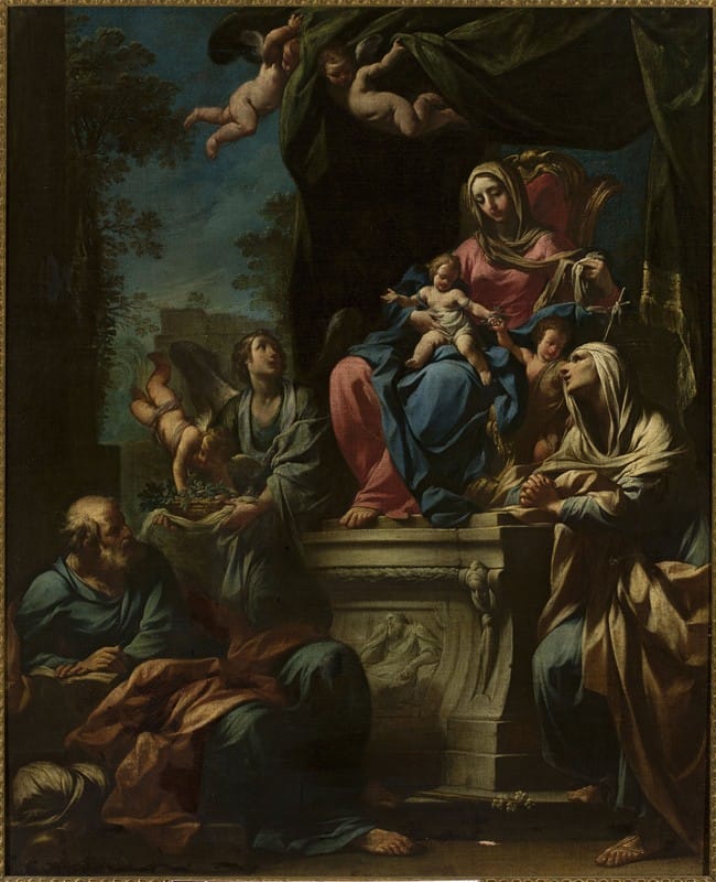 Francesco Monti - Adoration of Madonna